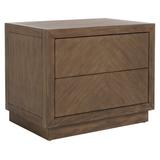 Loon Peak® Kerio 2 - Drawer Nightstand Wood in Brown | 24 H x 30 W x 20 D in | Wayfair 8E33BEFA47E346BAA567C067B249DE64