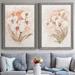 Red Barrel Studio® and Coral Orchid I - Picture Frame Painting Print Set on Canvas Canvas, Solid Wood in White | 24 H x 36 W x 1.5 D in | Wayfair