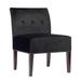 Samantha Indoor Living Room Velvet Slipper Chair by Sole Designs