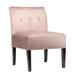 Samantha Indoor Living Room Velvet Slipper Chair by Sole Designs