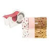 Deko-Tape-Mini, braun-pink, 12 mm, 15 m