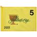 PGA TOUR Event-Used #5 Yellow Pin Flag from The Presidents Cup on September 22nd to 25th 2005