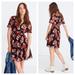 Madewell Dresses | *Nwot* Madewell Tulip Sleeve Mini Dress | Color: Black/Pink | Size: 6