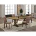 Lark Manor™ Privett Removable Leaf Solid Wood Dining Set Wood/Upholstered in Brown | 30 H in | Wayfair 492B539DFF25443C839ADE9C2EDE9122