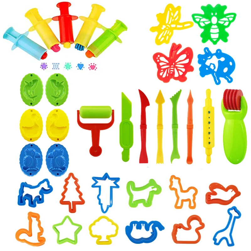 Moule à pâte à modeler, accessoires en argile, Kit d'outils pour pâte de jeu, ensemble en plastique, moule à couteau, jouets éducatifs pour enfants, bricolage
