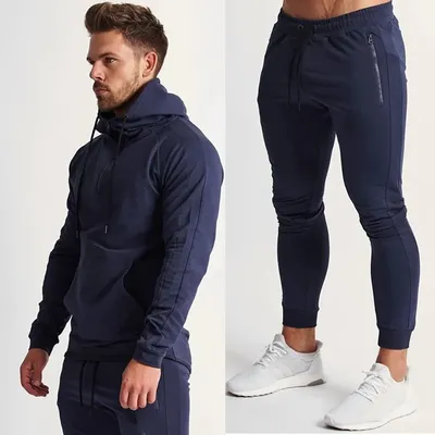 Sweat-shirt et pantalon de survêtement en coton Sportedly pour hommes sweats à capuche de course