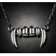 Collier gothique Vampire Republic Teeth pendentif Wiltshire dent de croc morsure de sang bijoux