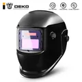 DEKO-Casque de soudage solaire à obscurcissement automatique DKMZ350 masque de soudage bouclier de