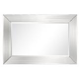 Howard Elliott Collection Allan Andrews Lenox Clear Glass Stepped Mirror - 39.3/4" x 59.1/2" x 2"