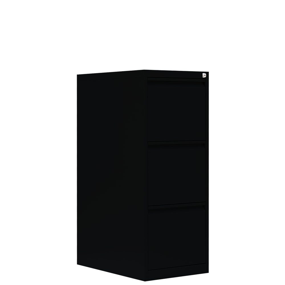 Lüllmann® Hängeregistraturschrank, 3 Schubladen einbahnig, 1012 x 400 x 620 mm, tiefschwarz Image