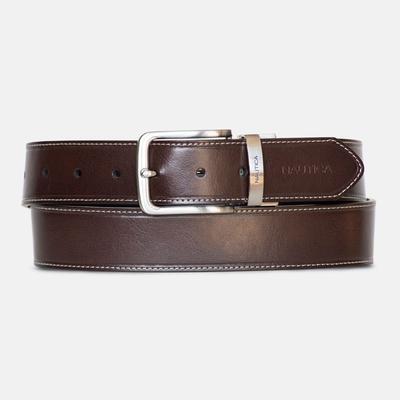 Nautica Men's Reversible Belt Brown Stone, 34W