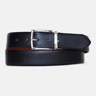 Nautica Men's Reversible Pebbled Belt 018 (True Black), 32W