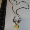 Disney Jewelry | Jack Skellington Necklace Glow In Dark | Color: Purple/White | Size: 26"