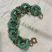 J. Crew Jewelry | J. Crew Chunky Chain Bracelet | Color: Gold/Green | Size: Os