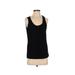 New York & Company Sleeveless Top Black Solid Scoop Neck Tops - Women's Size Small