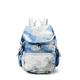 Kipling City Pack S Women's Backpack Handbag, Multicolour (Tie Dye Blue), One Size