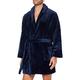 HOM, Mens, Peter Short Bathrobe, Navy Blue, M