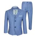 Blue Jay Designer Cavani Boys Slim Fit Wedding Suits 3 Piece in Sky Blue Age 15 Years