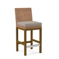 Braxton Culler Seagrass Top Counter Stool Wood/Wicker/Rattan in Brown | 37 H x 18.5 W x 22.5 D in | Wayfair B111-012/0126-63/HAVANA