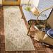 Beige Rectangle 2'2" x 4' Area Rug - Alcott Hill® Powersville Oriental Indoor/Outdoor Area Rug 26.0 x 0.19 in brown/white | Wayfair