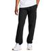 Champion Men's Powerblend Fleece Relaxed Bottom Pant (Size L) Black, Cotton,Polyester