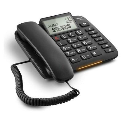 Gigaset Communications Italia - Siemens corded phone with large keys black dl380black