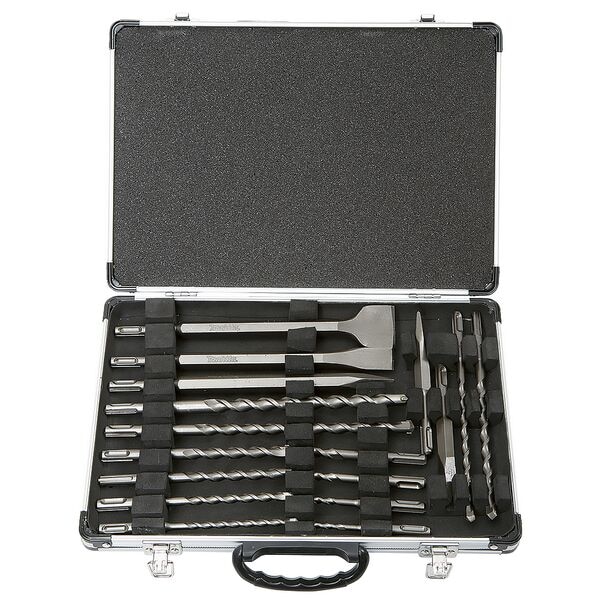makita SDS-Plus Bohrer-/Meissel-Set 17tlg. grau Image