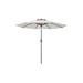 PolyTEAK Outdoor/Patio Umbrella 9 ft. Beige Terracotta