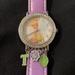 Disney Accessories | Disney Tinkerbell Watch W Charms And Bling | Color: Purple/Silver | Size: Os