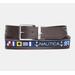 Nautica Men's Reversible Flag Belt Brown Stone, 32W