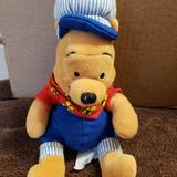 Disney Toys | Disney Plush Winnie The Pooh Beanie Baby Choo Choo | Color: Blue/Yellow | Size: 9"