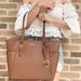 Michael Kors Bags | Michael Kors Charlotte Ciara Large Top Zip Tote Luggage Saffiano Leather | Color: Brown | Size: Os