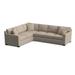 Gray/Brown Sectional - Braxton Culler Easton 2-Piece Upholstered Sectional Polyester/Upholstery | 38 H x 117 W x 94 D in | Wayfair