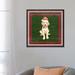 East Urban Home Santa's Little Helper II by Andi Metz - Print Canvas, Wood in Green/Red/White | 26 H x 26 W x 1.5 D in | Wayfair