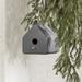 South Shore Dalya Decorative Bird House Resin in Gray | 11 H x 10 W x 10 D in | Wayfair 13817