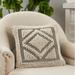 Saro Havok Square Cotton Pillow Cover Cotton | 18 H x 18 W x 0.5 D in | Wayfair 5131.BW18SC