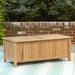 Birch Lane™ Summerton Teak Solid Wood Deck Box Wood/Solid Wood in Brown | 18.25 H x 48 W x 23.5 D in | Wayfair CM58329U