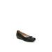 Wide Width Women's Impact Wedge Flat by LifeStride in Black (Size 8 1/2 W)