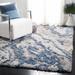 Blue/Gray 96 x 2.56 in Indoor Area Rug - Rosecliff Heights Tristan Abstract Gray/Blue Area Rug | 96 W x 2.56 D in | Wayfair