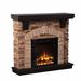 Steelside™ Merriam Electric Fireplace in Yellow | 37.8 H x 45.26 W x 12 D in | Wayfair 7DCDA960F8DC4886B902212A3B522A03