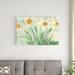 Winston Porter Daffodils Orange & II by Samuel Dixon - Wrapped Canvas Painting Canvas in White | 24 H x 36 W x 1.25 D in | Wayfair