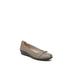 Wide Width Women's Impact Wedge Flat by LifeStride in Taupe (Size 11 W)