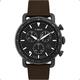 Timex Men's Chronograph Quarz Uhr mit Leder Armband TW2U02100