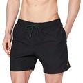 Farah Men's Colbert Plain Board Shorts, Black, M