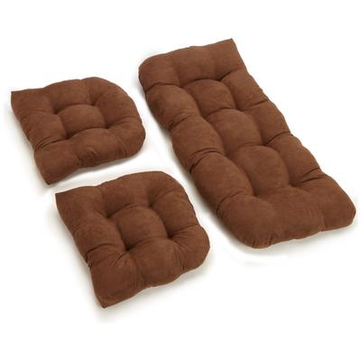 Microsuede 3-piece Indoor Settee Cushion Set