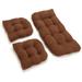 Porch & Den Amicus Microsuede 3-piece Indoor Settee Cushion Set