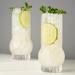 Deco Crystal Highball Glasses by Viski - 6.4" x 2.9"