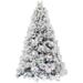 Fraser Hill Farm 6.5 Ft. Sugar Hill Snowy Christmas Tree, Lighting