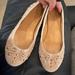 J. Crew Shoes | J Crew Studded Ballet Flats Tan Suede Size 8 | Color: Tan | Size: 8