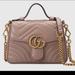 Gucci Bags | Gucci Marmont Top Handle Bag. | Color: Pink | Size: Small